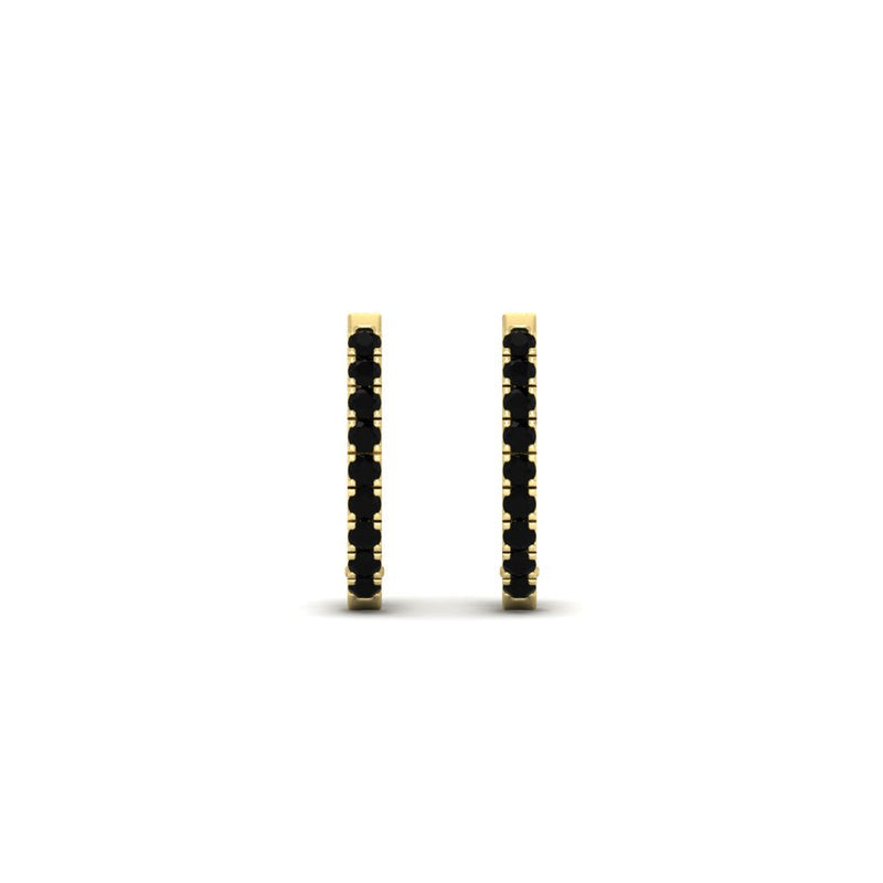 Round Cut 0.25 Ct Diamond Hoop Earrings