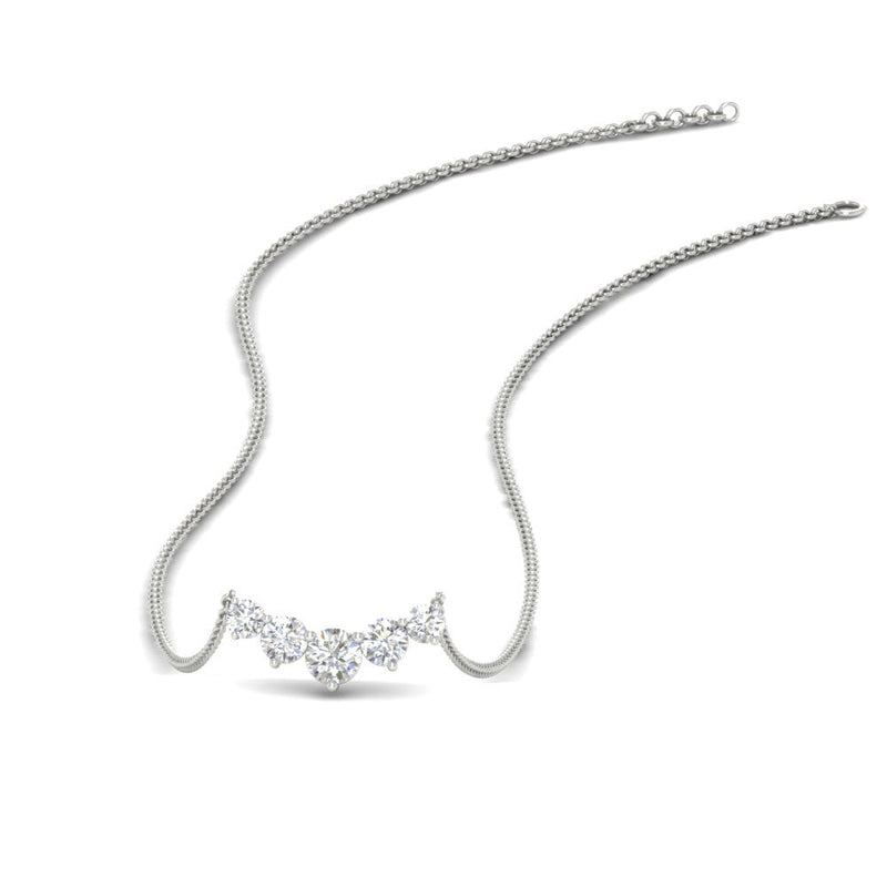 0.75 Carat Graduating Round Diamond Pendant