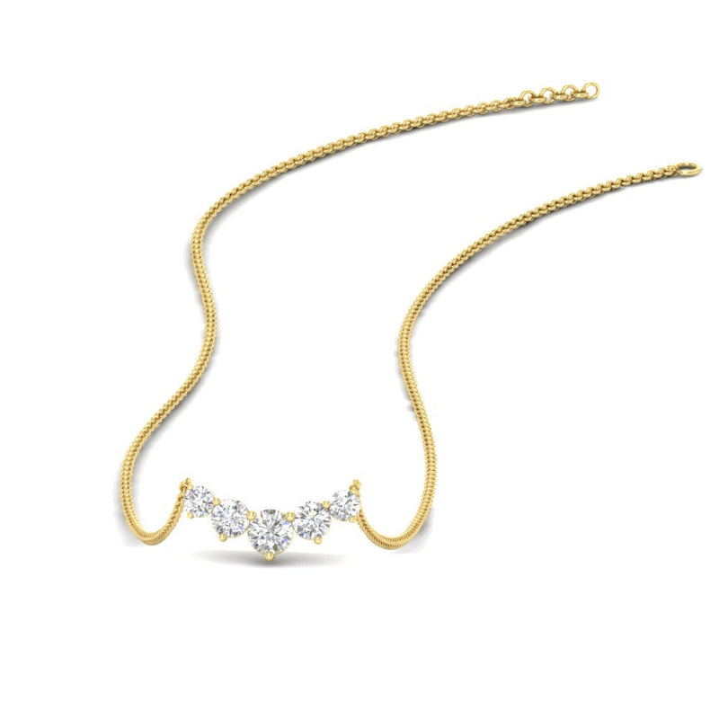 0.75 Carat Graduating Round Diamond Pendant