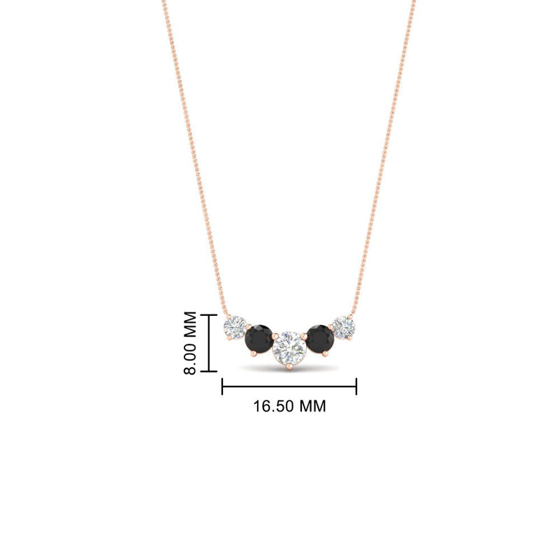 0.75 Carat Graduating Round Diamond Pendant