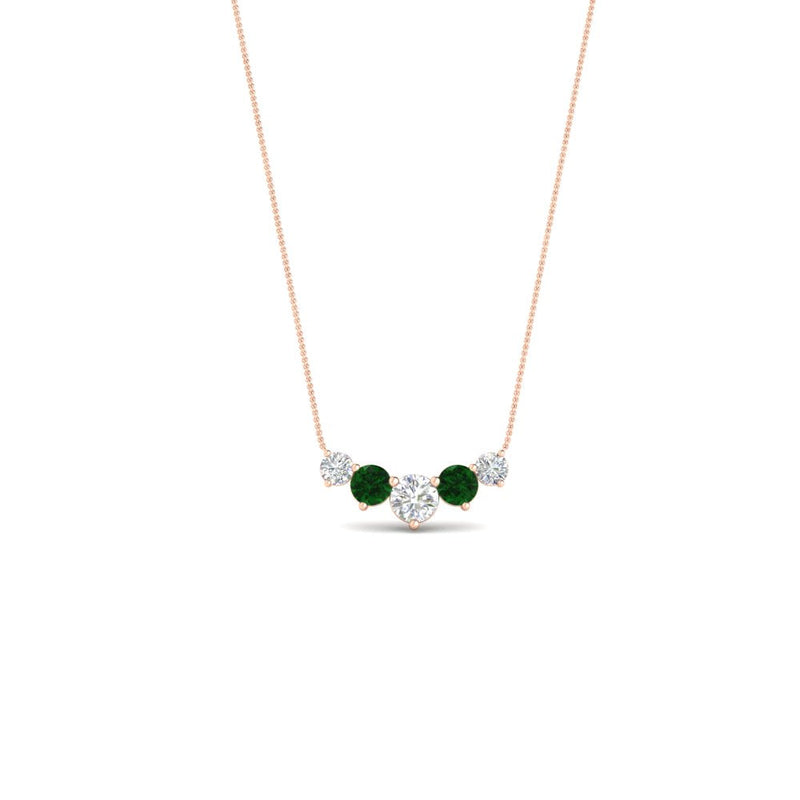 0.75 Carat Graduating Round Diamond Pendant