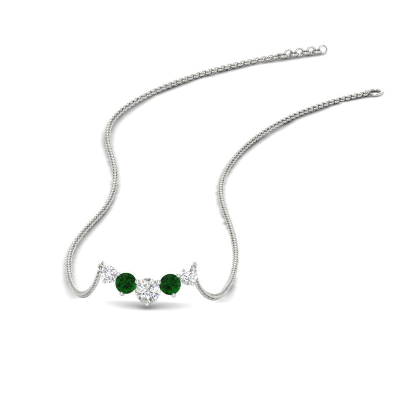 0.75 Carat Graduating Round Diamond Pendant