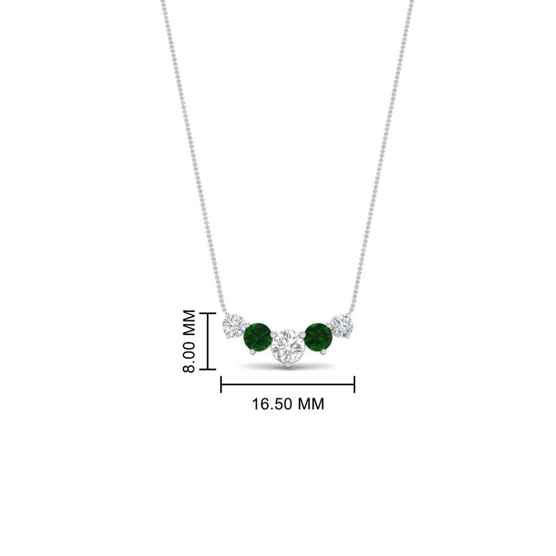 0.75 Carat Graduating Round Diamond Pendant