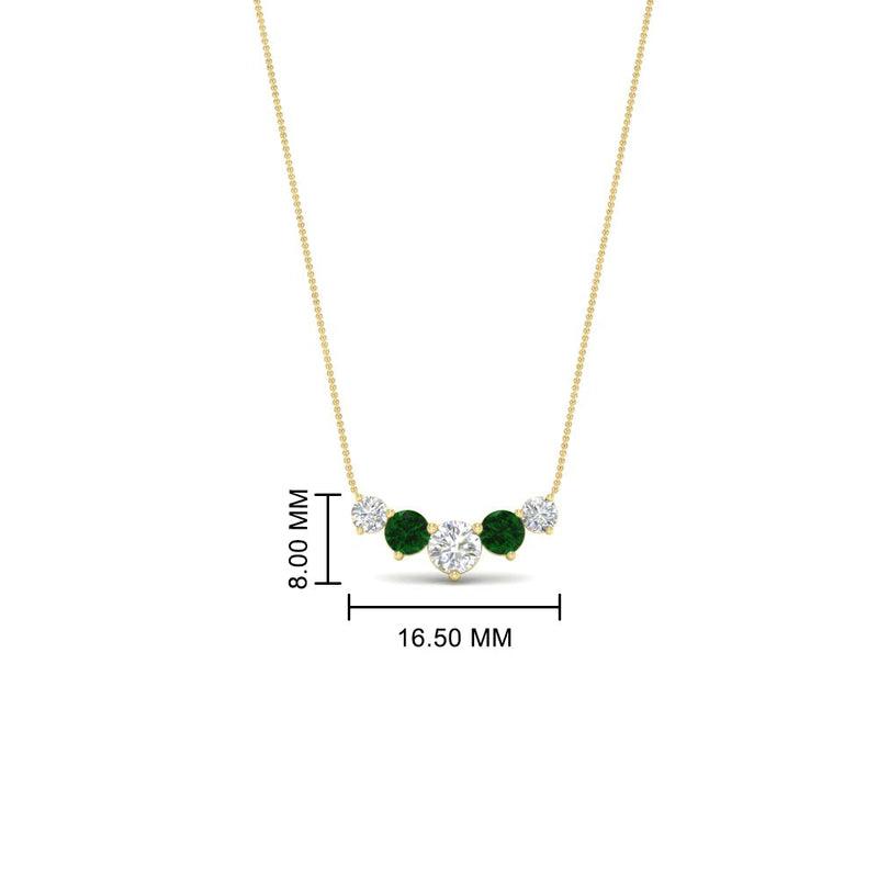 0.75 Carat Graduating Round Diamond Pendant