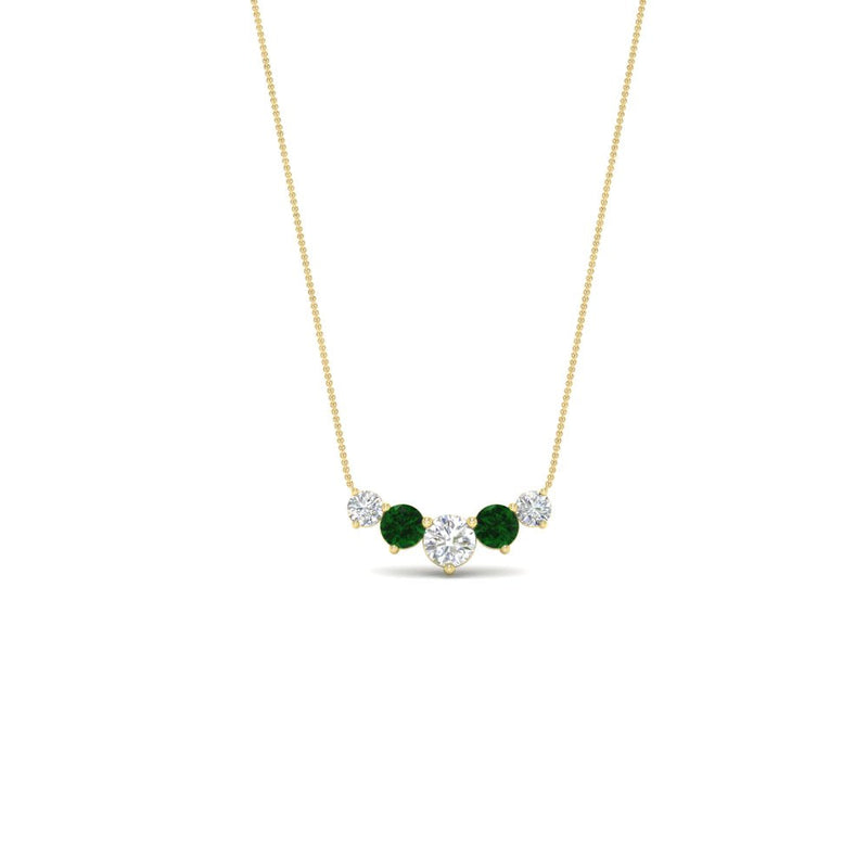 0.75 Carat Graduating Round Diamond Pendant