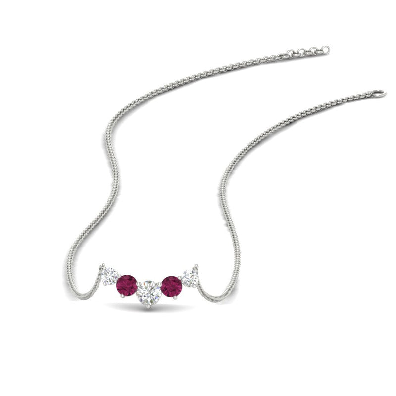 0.75 Carat Graduating Round Diamond Pendant