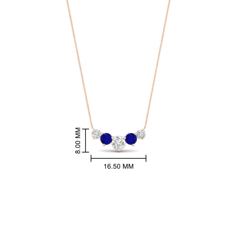 0.75 Carat Graduating Round Diamond Pendant