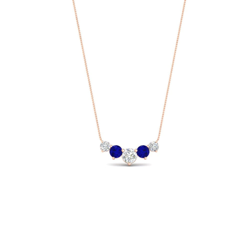 0.75 Carat Graduating Round Diamond Pendant