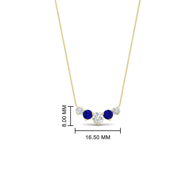 0.75 Carat Graduating Round Diamond Pendant