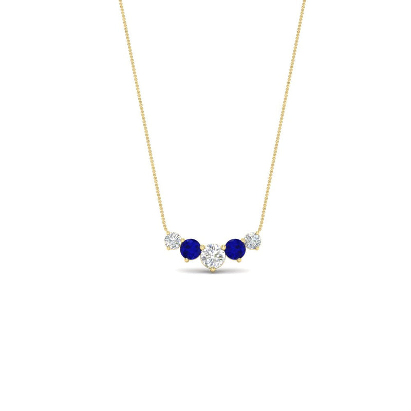 0.75 Carat Graduating Round Diamond Pendant