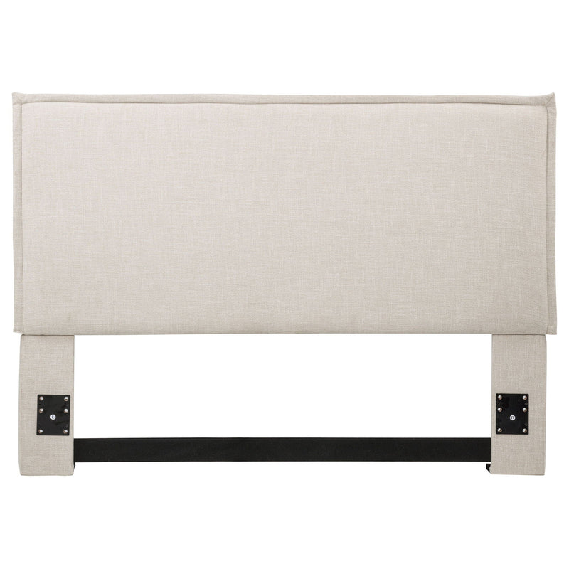 Izzy Upholstered Queen or Full Panel Headboard Sand