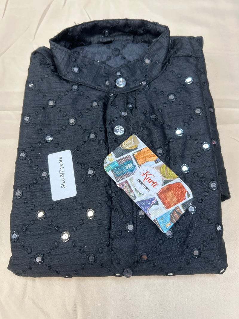 Mirror work kurta for boys