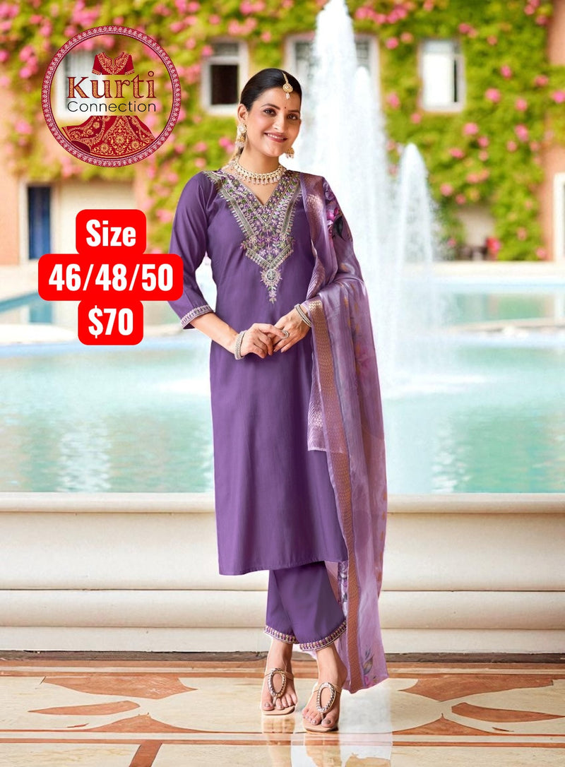 Malhar : Plus size Kurti sets Size 48
