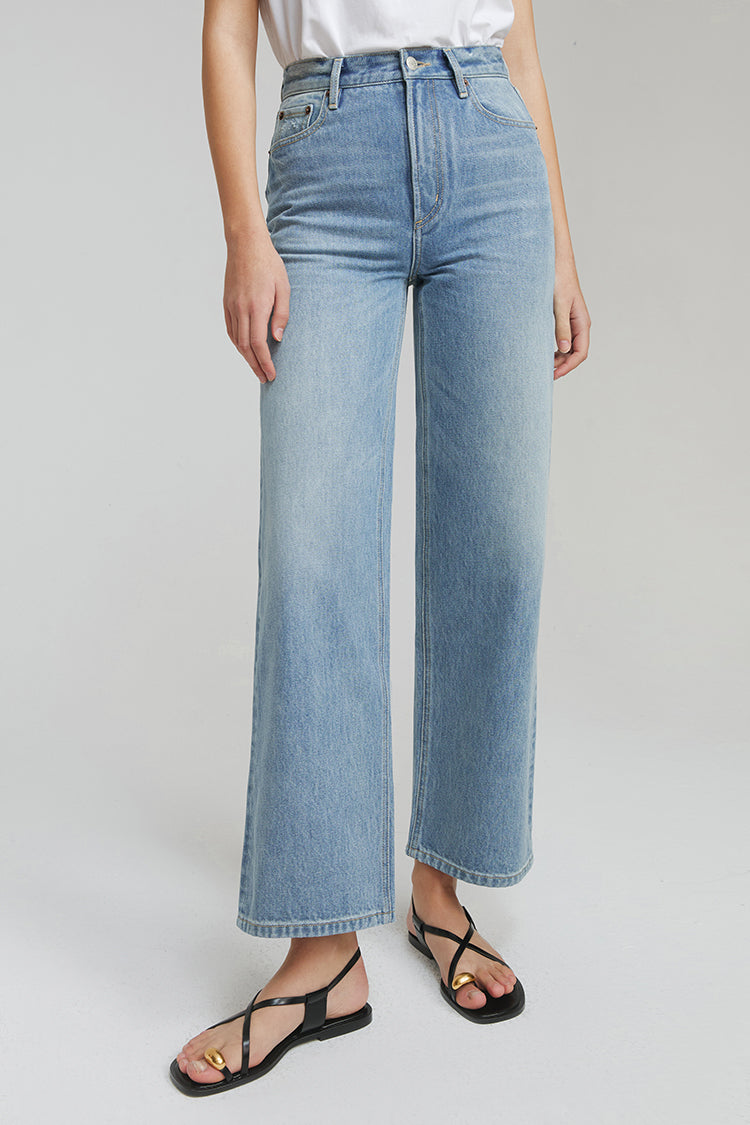 The Cityer Crop Wide Jeans HJ009