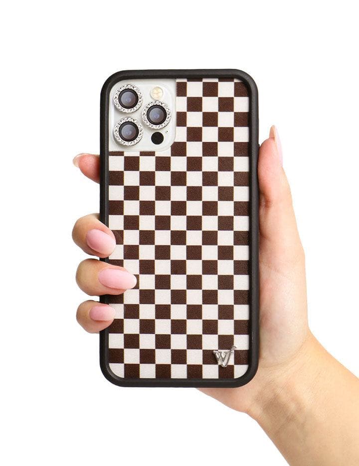 Checkers | Brown iPhone Case