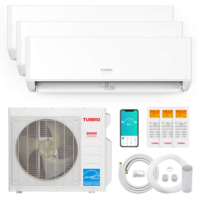 (Open Box) Greenland Multi-zone Mini Split Air Conditioner with Heat Pump (R410A Refrigerant)