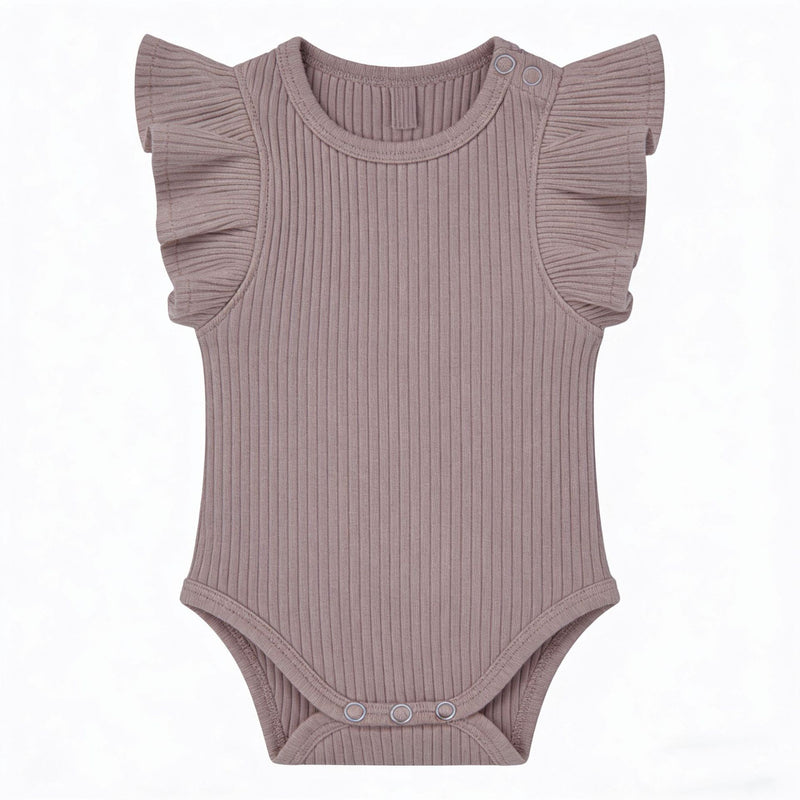 Baby Romper Knitted Ribbed Infant Onesie