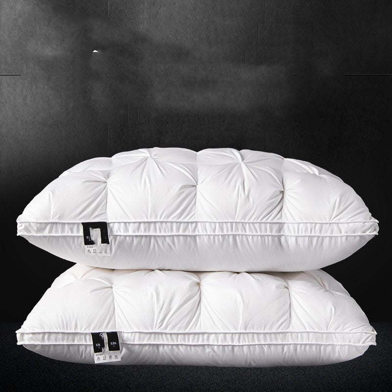 White Goose Down Pillow with Cotton Cover