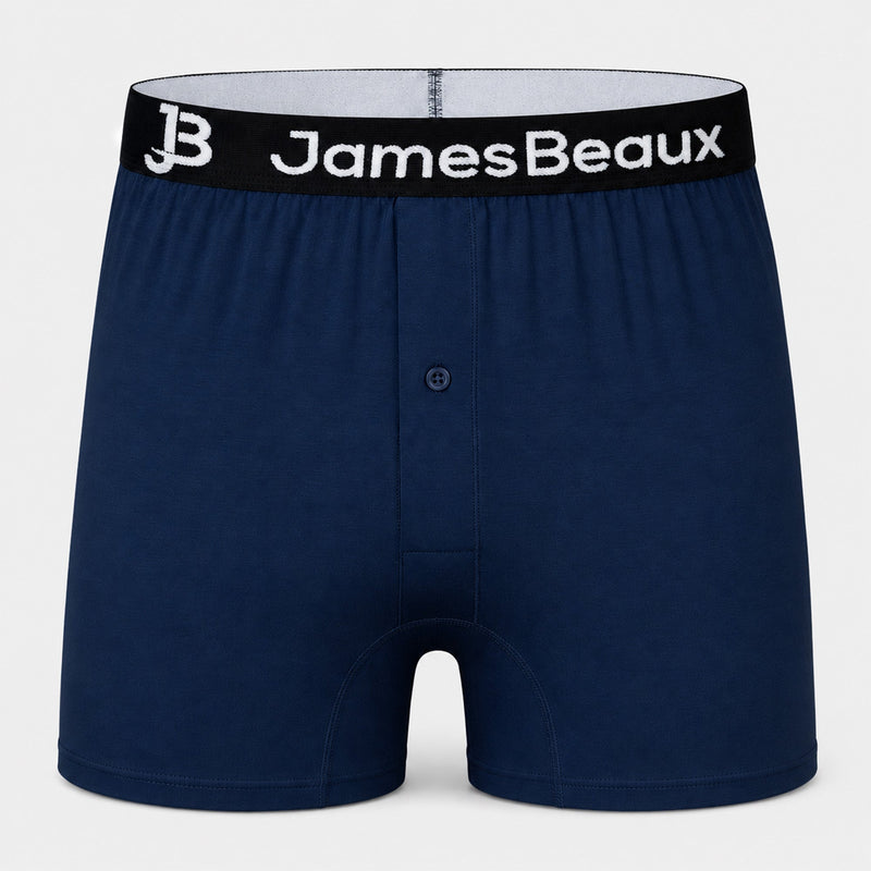Men's Bamboo Anti-Chafing & Breathable Boxer Shorts (3-Pack) | Navy