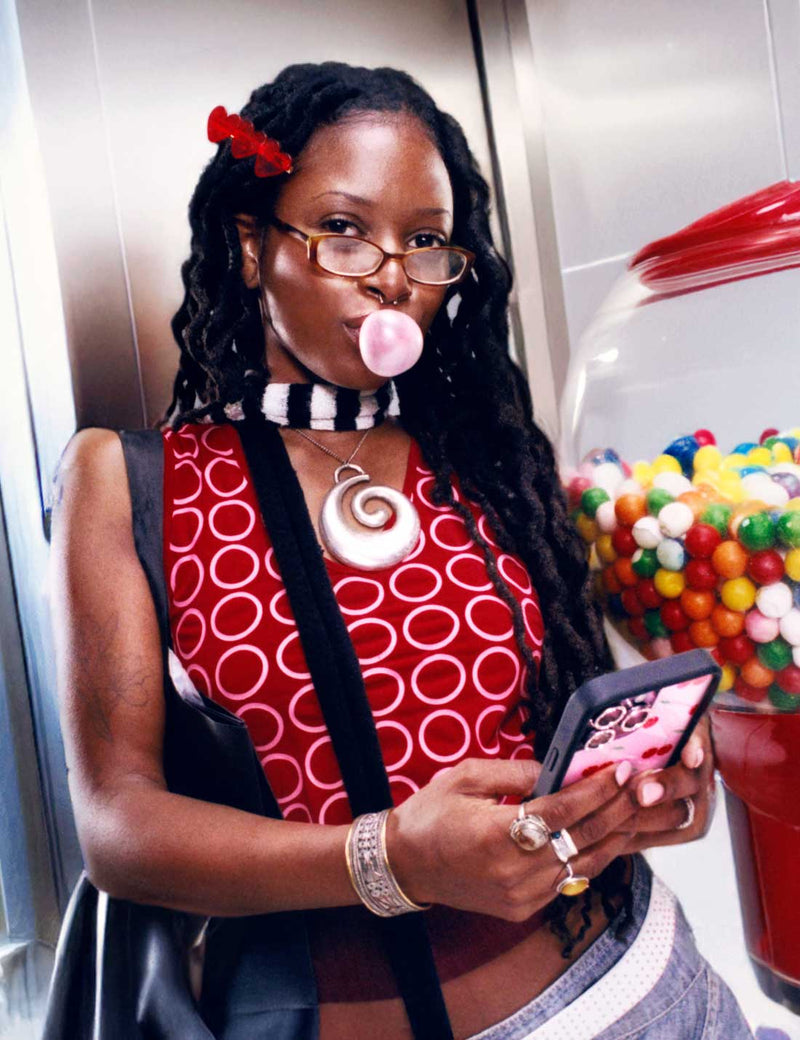 Pink Cherries iPhone Case