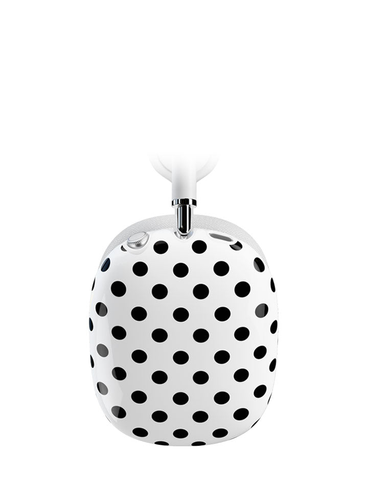 Polka Dot | White and Black Airpod Max Cover