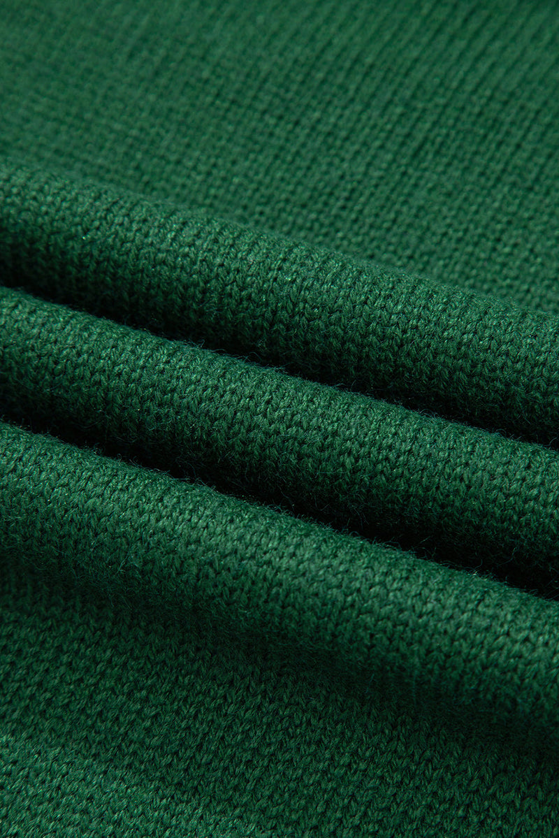 Eleanor Evergreen Raglan Sleeve Sweater