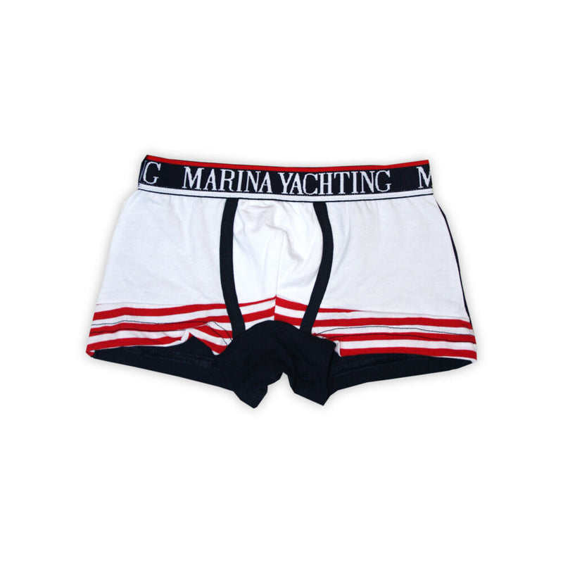 Boys' underwear - Cotton jersey boxer briefs - blue stripes - 134