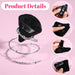 6 Pcs Powder Puff Face Soft Triangle Makeup Puff Velour Makeup Sponge Beauty Blender for Loose Powder (Black)