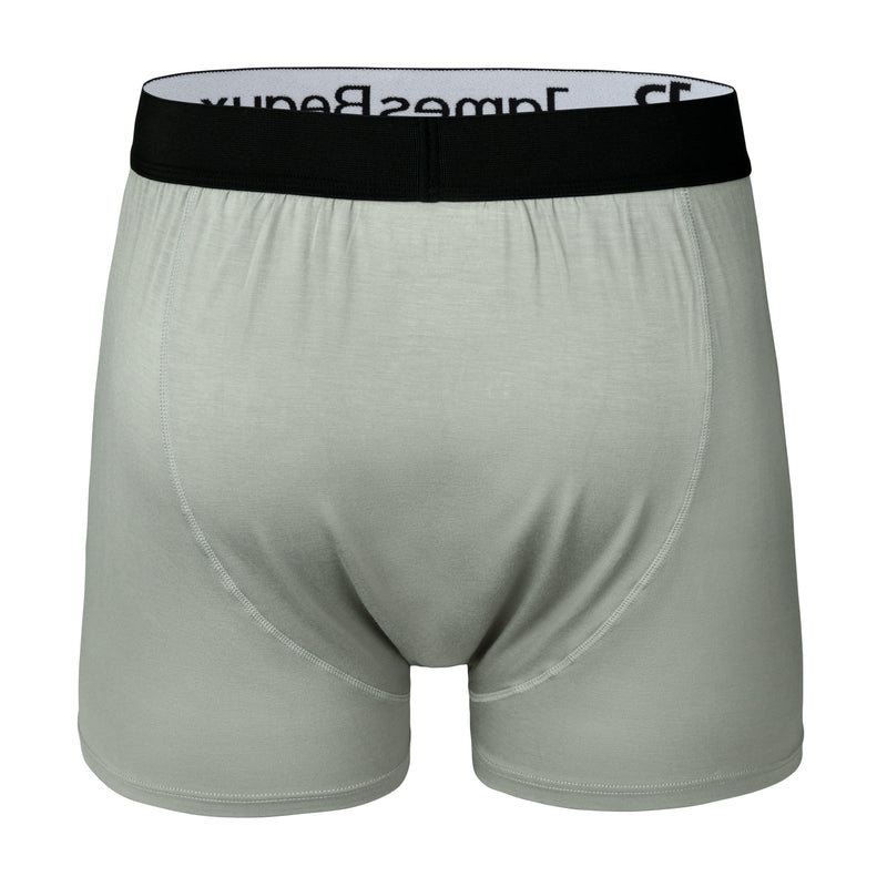 Men's Bamboo Boxer Shorts - Ultra-Soft & Breathable Underwear (Gray)