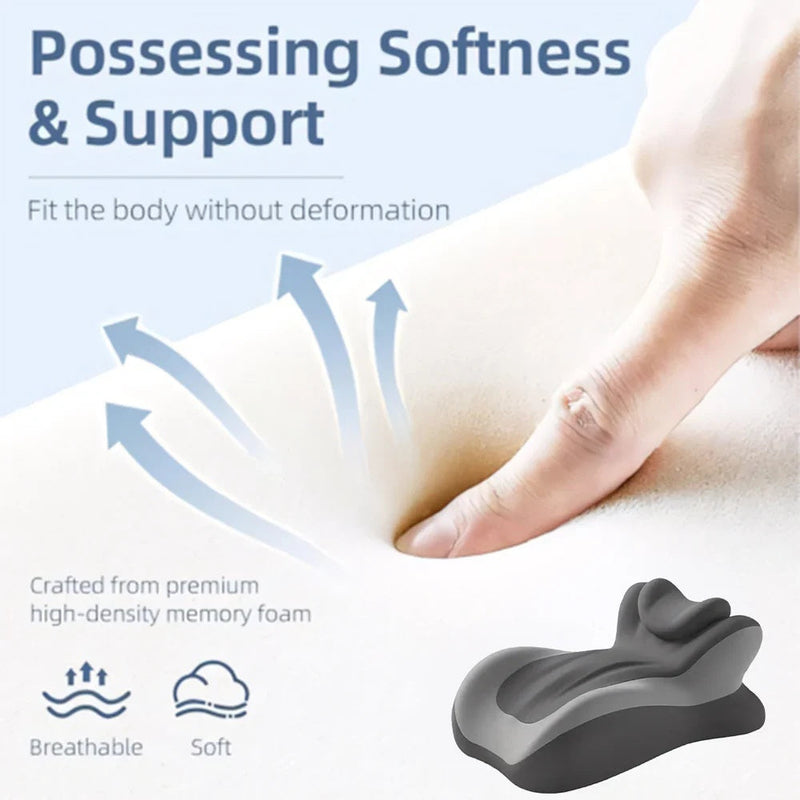 Multifunctional Memory Foam Reading Pillow – Prone Headrest & Arm Support with Removable Cover