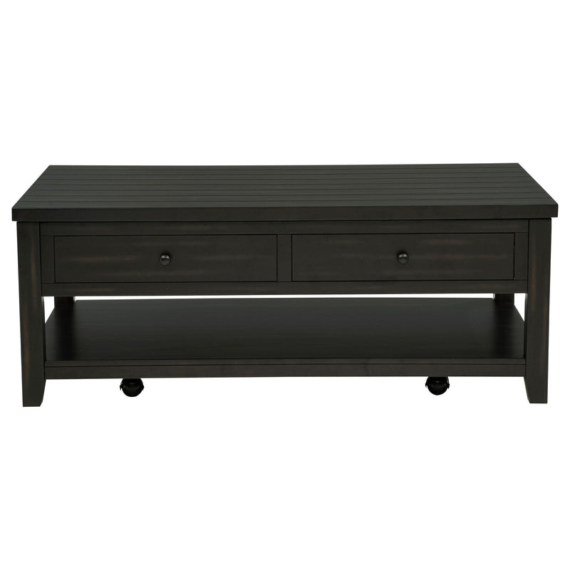Payne 48-inch Mobile Lift Top Coffee Table Distressed Java