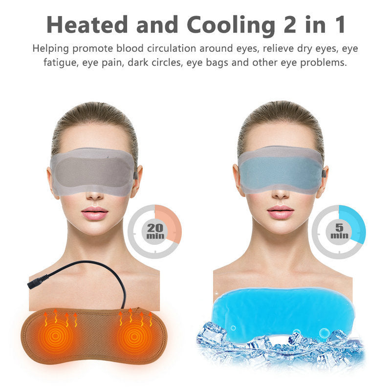 Lavender Hot & Cold Compress Sleep Eye Mask – Blackout & Eye Fatigue Relief