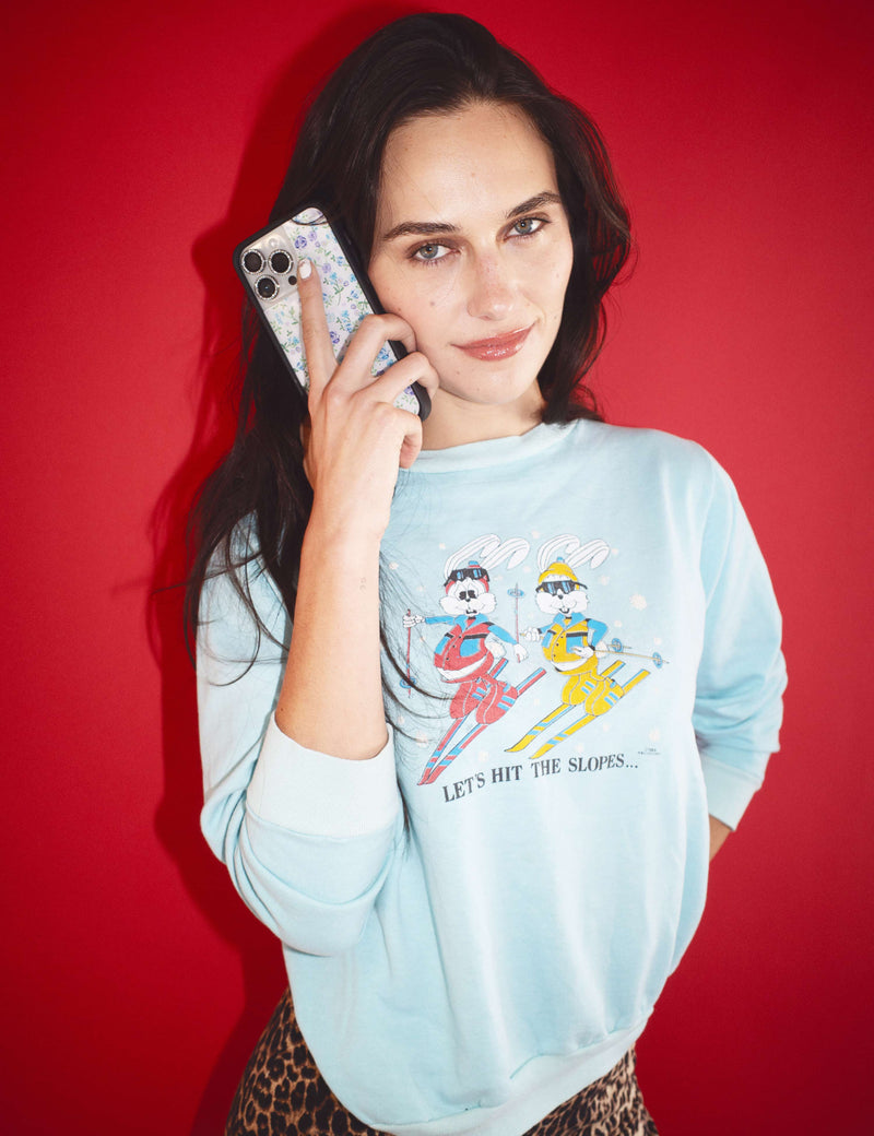 Lilac and Blue Floral iPhone Case