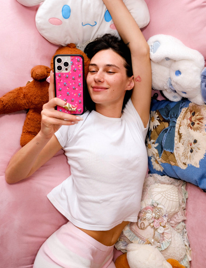 Pink Dainty Florals iPhone Case