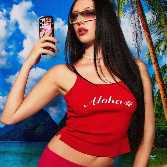 Pink Hawaiian iPhone Case