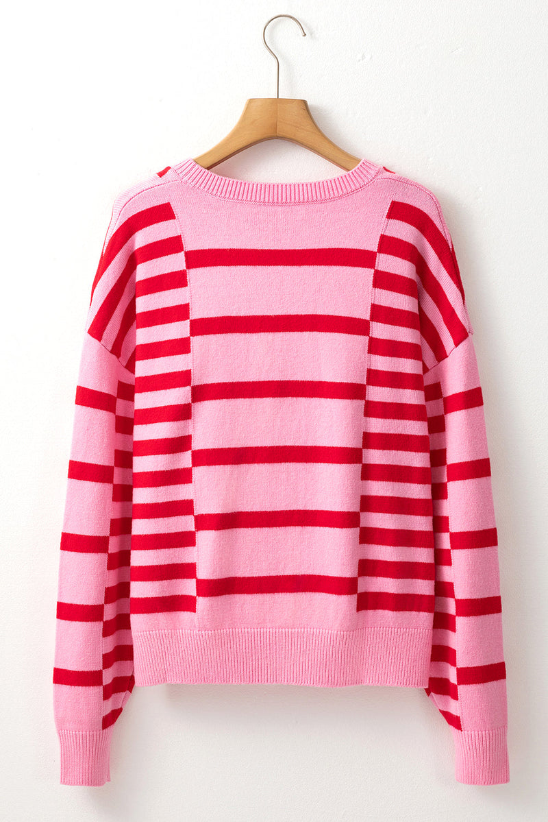 Madison Shoulder Ribbed Trim Sweater