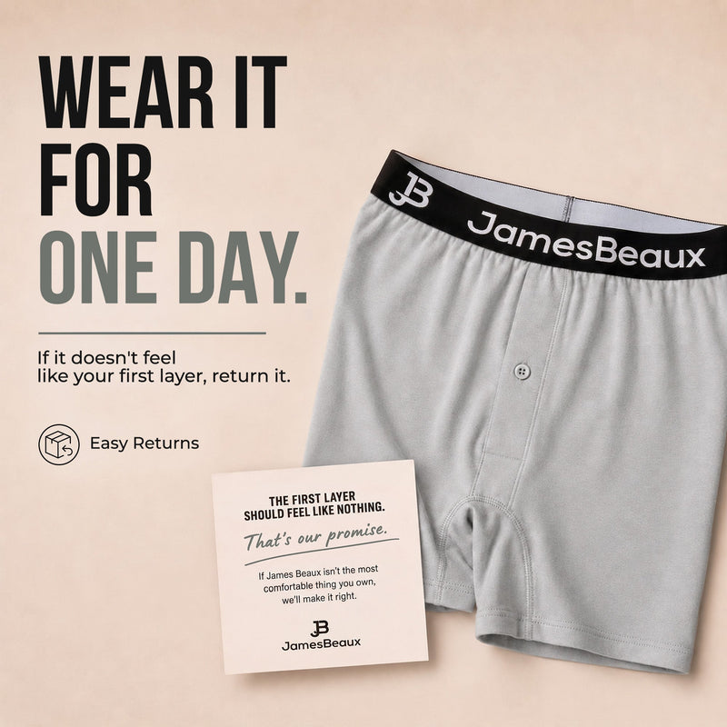 Men's Bamboo Anti-Chafing & Breathable Boxer Shorts (3-Pack) | Heather Gray