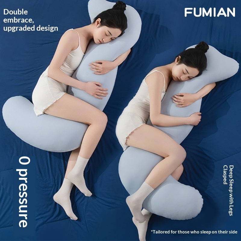 Long Body Pillow for Side Sleepers – Removable Washable Cover, Hollow Fiber Fill