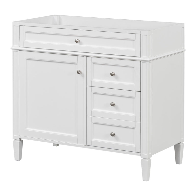 Bathroom Vanity With 2 Drawers And Tip-Out Drawer, Storage Cabinet