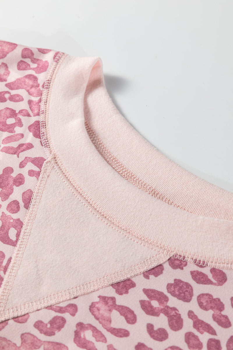 Wrenlee Print Patchwork Sweatshirt