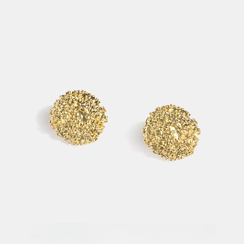 Big Geometric Round Earrings