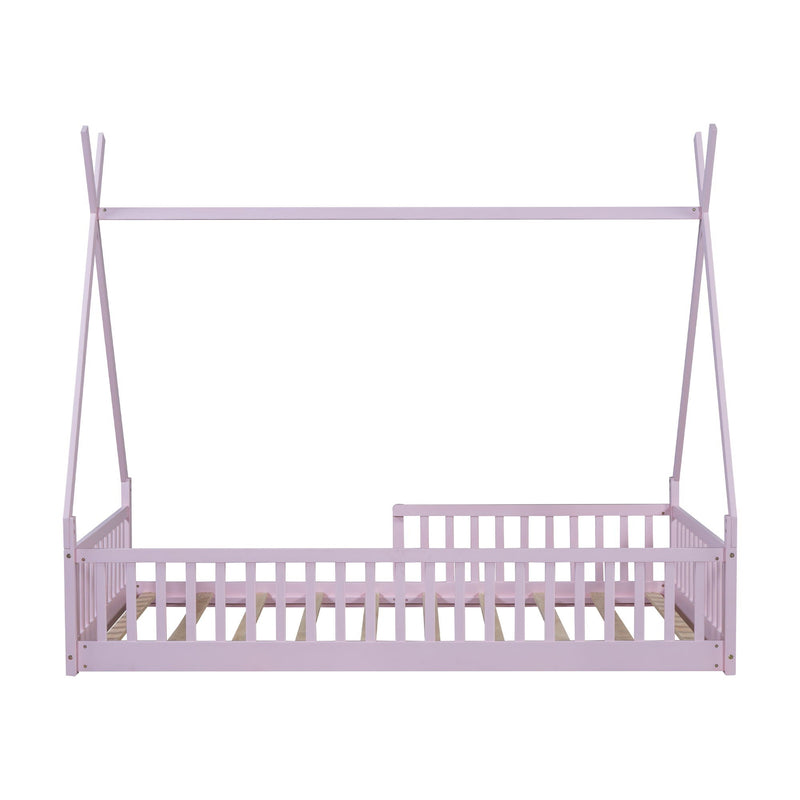 House Shaped Design Bed With Fence