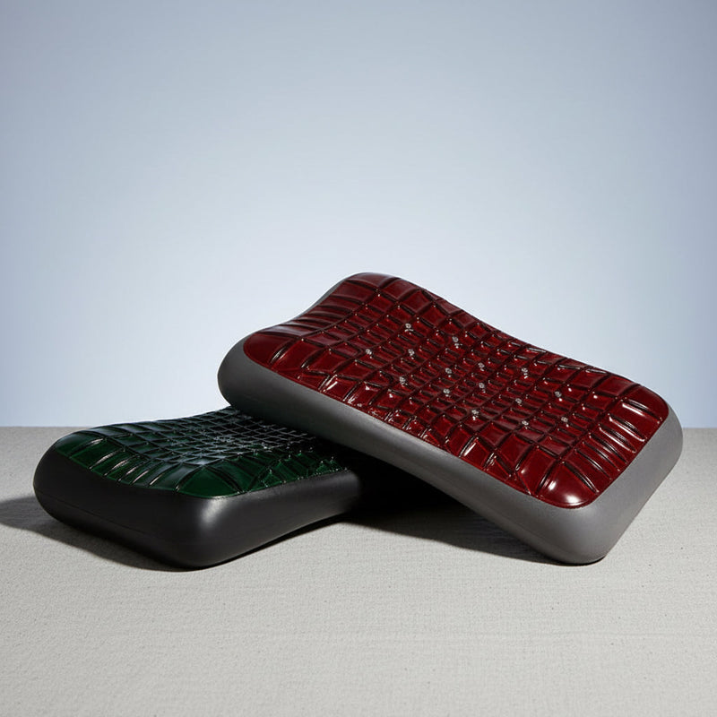 Black Diamond Phantom Gel Memory Foam Pillow – Slow-Rebound Cooling Support in Green & Red