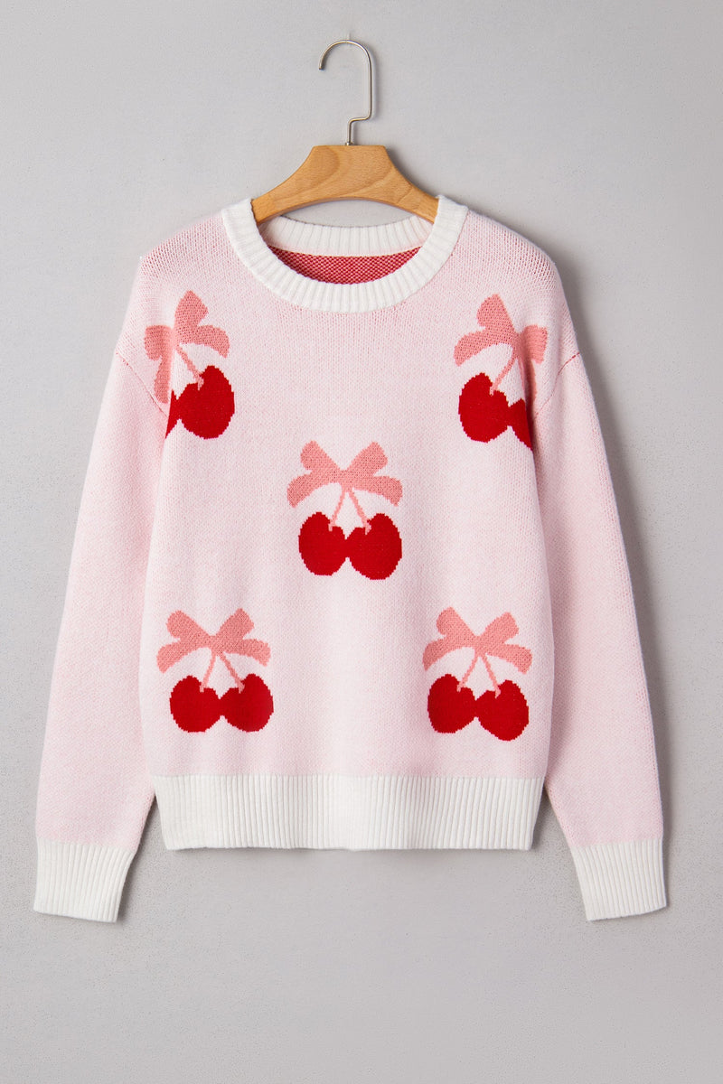 Nevaeh Pattern Drop Shoulder Sweater