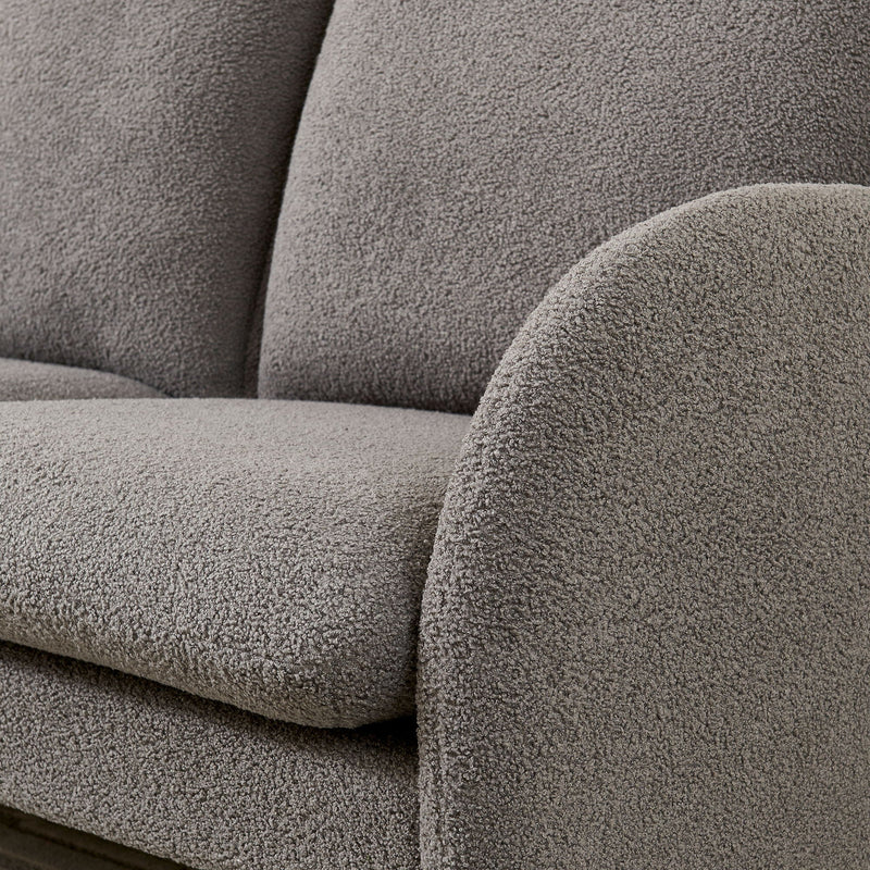 Loveseat Sofa Small Couch For Living Room, Sherpa Fabric Upholstered Loveseat Sofa Couch, Small Loveseat Sofa For Apartment, Bedroom