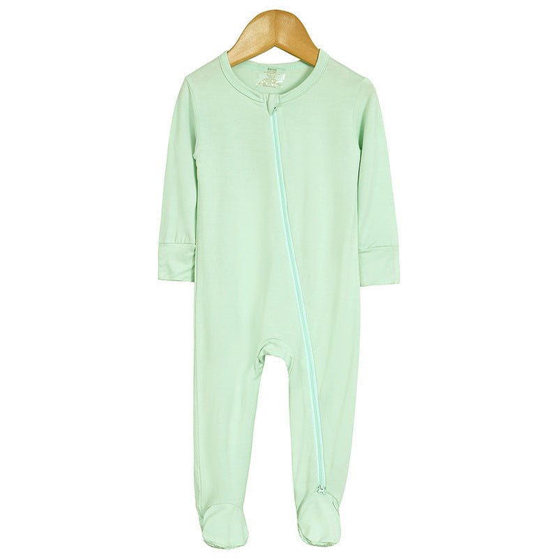 Bamboo Fiber Long-sleeve One-piece Loungewear Romper