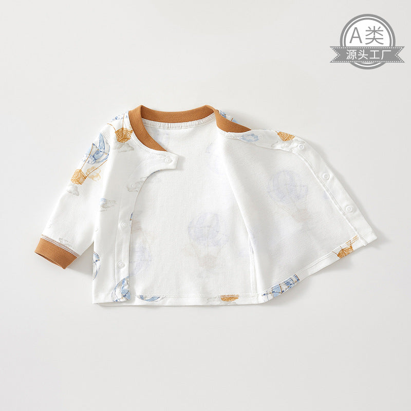Baby Set Spring Autumn High-Waisted Pure Cotton Class A Set