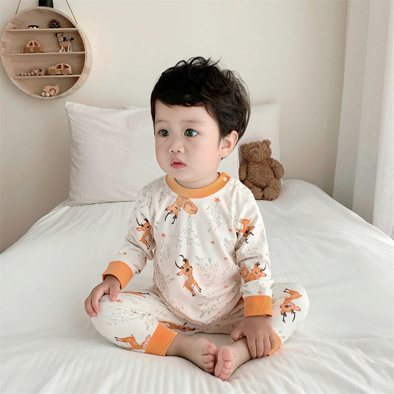 Children's Autumn Clothing Set Pure Cotton