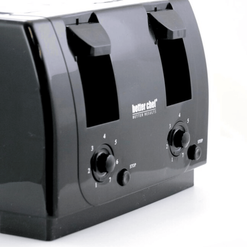 Better Chef Wide Slot 4-Slice Dual Control Toaster - REFURBISHED