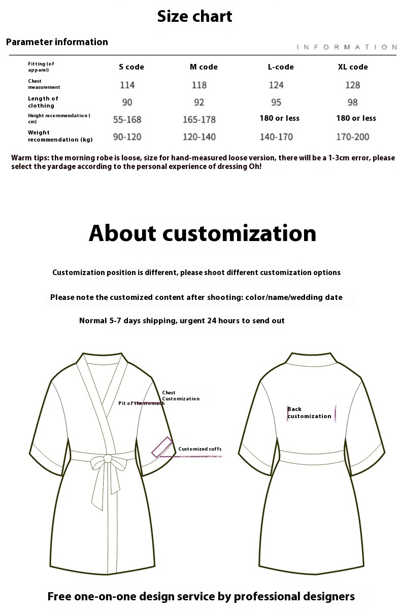 Custom Satin Bridesmaid Robes – Personalized with Name, Title, or Date | Wedding Party Gifts